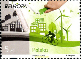 363763 MNH POLONIA 2016 EUROPA CEPT 2016 - ECOLOGIA EN EUROPA - PIENSA EN VERDE - Sonstige & Ohne Zuordnung