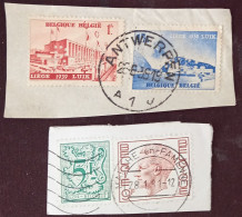 BELGIUM  1939 & 1981 TWO FRAGMENTS   F VF - Lettres & Documents