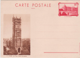 CP Entier La Conciergerie 90c Paris La Tour Saint Jacques N°7 Storch F1b - Standard Postcards & Stamped On Demand (before 1995)