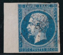 France N°14A - Bord De Feuille - Oblitéré - TB - 1853-1860 Napoleon III