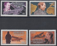 Sénégal 1991 / 1993 Aviateur Flugzeug Avion Airplane Jean Mermoz 1901-1936  Mi. A1252 - D1252 4 Val. RARE MNH - Sénégal (1960-...)