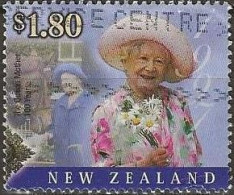 NEW ZEALAND 2000 Queen Elizabeth The Queen Mother's 100th Birthday - $1.80 - Holding Bunch Of Daisies, 1997 AVU - Gebruikt