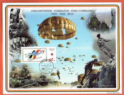 19P - 14-09-2012 Mechelen-Mâlines - Commémoration Parachutiste-Commando-Para-commando - Documents Commémoratifs