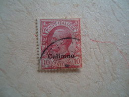 GREECE   USED STAMPS ITALY OVERPRINT  CALIMNO  ΚΑΛΥΜΝΟΣ - Non Classés