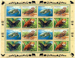 1998 ONU Nazioni Unite VIENNA Animals, Fauna, Animali, Minifoglio MNH ** - Nuovi