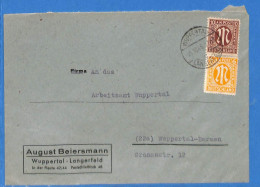 Allemagne Bizone 1946 Lettre De Wuppertal (G16775) - Autres & Non Classés