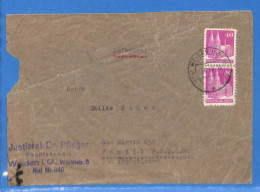 Allemagne Bizone 1950 Lettre De Weiden Aux Argentina (G16783) - Autres & Non Classés