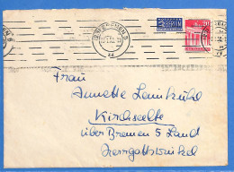 Allemagne Bizone 1950 Lettre De Bremen (G16784) - Autres & Non Classés