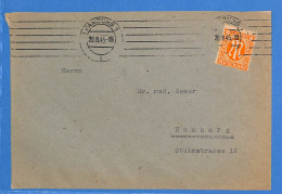 Allemagne Bizone 1945 Lettre De Hamburg (G16788) - Autres & Non Classés