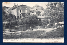 54. Longuyon. Le Pont Sur La Chiers Et La Crusnes. Lavandières. 1904 - Longuyon