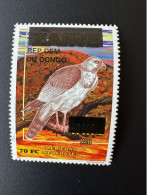 Congo Kinshasa 2000 Mi. 1530 Surchargé Overprint Zaire Melierax Metabates Oiseau Rapace Bird Of Prey Greifvogel Fauna - Nuovi