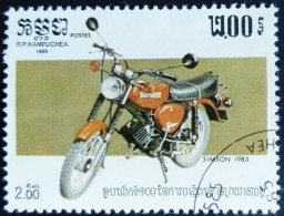 Kampuchea 1985 Moto Yvert 534 O Used - Kampuchea