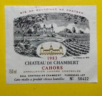 20026 - Château De Chambert 1983 Cahors - Cahors