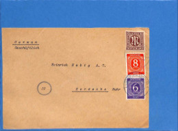 Allemagne Bizone 1946 Lettre De Karlsruhe (G16806) - Altri & Non Classificati