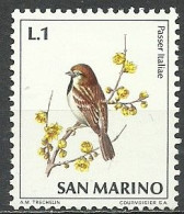 San Marino; 1972 Birds "Italian Sparrow" MNH** - Spatzen