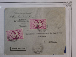 AX20 CAMEROUN A.E.F  GREAT LETTER 1944  GOUVERNEUR GENERAL   A DOUALA  +++FRANCE LIBRE+++  AFF.I  NTERESSANT+ + - Storia Postale