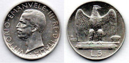 MA 21532 / Italie - Italien - Italy 5 Lires 1929 R TTB - 1900-1946 : Victor Emmanuel III & Umberto II