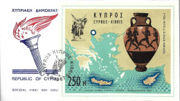 CYPRUS 1967 FDCB OLYMPIC GAMES - Sonstige & Ohne Zuordnung