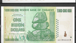 Zimbabwé: 1000 000 000 Hararé 2008 - Zimbabwe
