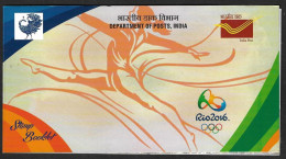 XXXI Olympic Rio Brazil, 2016 Badminton, Wrestling, Boxing,Gun Shooting,Booklet Presentation Pack 4v MNH India (**) Inde - Estate 2016: Rio De Janeiro