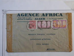 AX20  ALGERIE BELLE  LETTRE RRR  1933 ALGER  A LA VILLA BOTOLI AUTRICHE +10F+ 5 EME ARBRE ? +  AFFR.  PLAISANT+ + - Covers & Documents