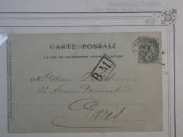 AX20  ALGERIE BELLE CARTE  1903 PHILIPPEVILLE  BM   A PARIS FRANCE +  AFFR.  PLAISANT+ + - Andere & Zonder Classificatie