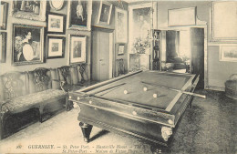 GUERNSEY - St Peter Port, Hauteville House, Maison De Victor Hugo, Salle De Billard. - Autres & Non Classés