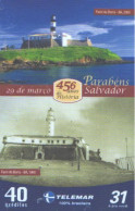 Brazil:Brasil:Used Phonecard, Telemar, 40 Credits, Barra Lighthouse, 2005 - Brasilien