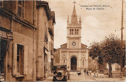 Carte Photo Vaux En Velin - Place De L'Eglise - Vaux-en-Velin