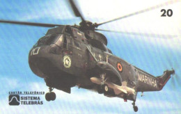 Brazil:Brasil:Used Phonecard, Sistema Telebras, 20 Units, Helicopter SH-3 Sea King, 1998 - Brasilien