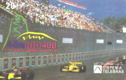 Brazil:Brasil:Used Phonecard, Sistema Telebras, 20 Units, 2  GP Formula Indy 1997 - Brasilien