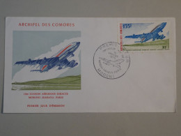 AX20  COMORES  BELLE  CARTE FDC 1975  MORONI    .FRANCE +PA N°65+  AFFR. PLAISANT+ + - Brieven En Documenten