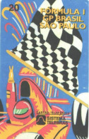 Brazil:Brasil:Used Phonecard, Sistema Telebras, 20 Units, 26 GP Formula -1, Sao Paulo, 1997 - Brasilien