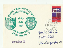 BDR GS 1974 KIEL - Cartoline - Usati