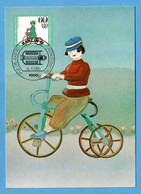 Berlin 1985  Mi.Nr. 736 , Kinder-Dreirad  / Historische Fahrräder  - Maximum Card - Erstausgabetag Berlin 16.-4.1985 - Maximum Kaarten