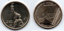 MA 21669 /  USA 1 Dollar Connecticut - Gerber Variable Scale SPL - Commemoratives