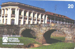 Brazil:Brasil:Used Phonecard, Sistema Telebras, 20 Units, Sao Joao Del Rei, Cadeia Bridge, 1998 - Brasilien