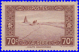 Algérie 1938. ~ YT 138* - 70 C. Halte Saharienne - Neufs