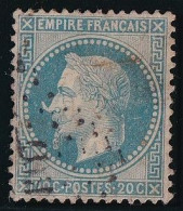 France N°29Bb - Variété à La Corne - Oblitéré - TB - 1863-1870 Napoleon III With Laurels