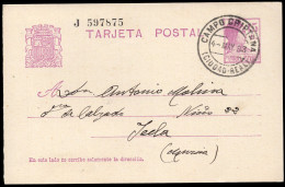 Ciudad Real - Edi O EP 69 -Entero Postal Mat "Campo Criptana 4/5/33" - 1931-....