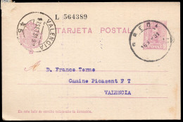 Lérida - Edi O EP 57 - Entero Postal Mat "Breda 16/9/31" - 1931-....