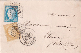 France N°60 & 55 - Lettre - 1871-1875 Cérès