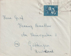 NEDERLAND - 1955 - SEUL SUR LETTRE ! ENVELOPPE De AMSTERDAM => GÖTTINGEN (GERMANY) - Lettres & Documents