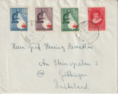 NEDERLAND - 1956 - ENVELOPPE De AMSTERDAM => GÖTTINGEN (GERMANY) - Cartas & Documentos