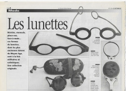 Les Lunettes   1 Article Extrait De La Vie Du Collectionneur - Glasses