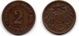 MA 21738 / Allemagne - Deutschland - Germany 2 Pfennig 1910 A TTB - 2 Pfennig