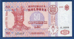 MOLDOVA - P.14e – 50 Lei 2008 UNC, Serie E.0099 243957 - Moldawien (Moldau)