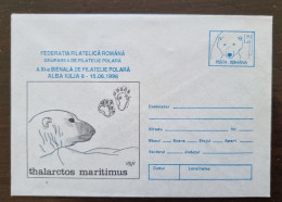 ROUMANIE Ours, Bear, Oso, Tragen. Entier Postal émis En 1996. Neuf (alba Iulia 8) Thalarcos Maritimus, Pattes D'ours - Orsi