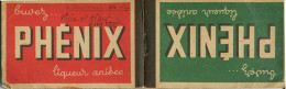 PUBLICITE " PHENIX "    LIQUEUR  ANISEE -  Carnet De Prise De Commande   (Souvenir De La Foire D'Alger Juin 1950 )  Manu - Rechnungen