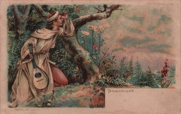 Contre La Lumiere - Tannhauser - Une Femme Apparait Dans Les Nuages - Carte Postale Ancienne - Halt Gegen Das Licht/Durchscheink.